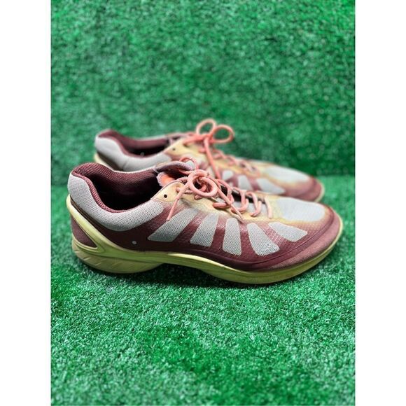 Ecco Shoes - Ecco Women's Biom Fjuel Racer Beige/ Marron Running Shoes Sz US 10-41 EU